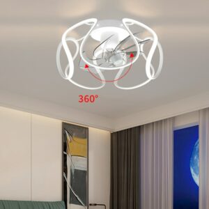 Living Room Decoration Bedroom Decor Led Ceiling Fans With Lights Remote Control Dining Room Ceiling Fan 16