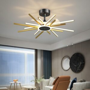 Living Room Decoration Bedroom Decor Led Ceiling Fans With Lights Remote Control Dining Room Ceiling Fan 19
