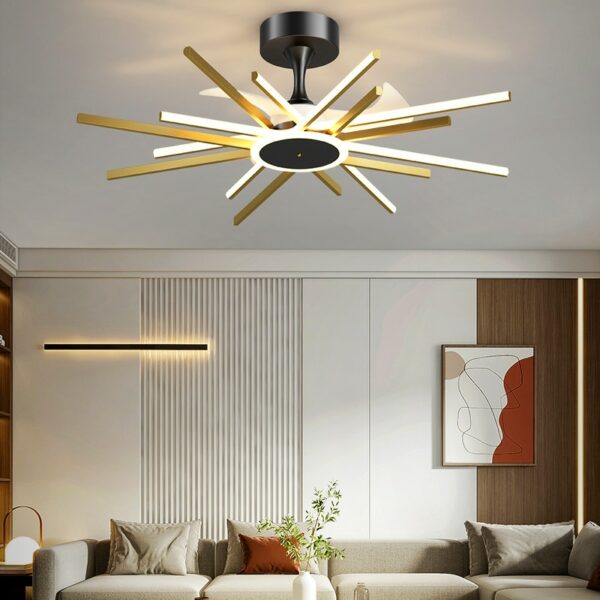 Living Room Decoration Bedroom Decor Led Ceiling Fans With Lights Remote Control Dining Room Ceiling Fan 20