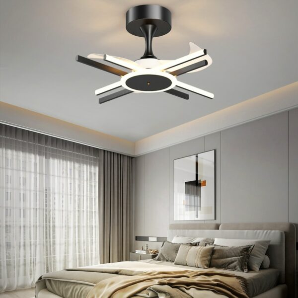 Living Room Decoration Bedroom Decor Led Ceiling Fans With Lights Remote Control Dining Room Ceiling Fan 23