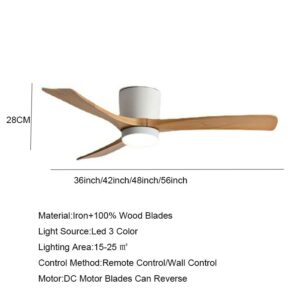 Low Floor Ceiling Fans 36 42 48 56 Inches Remote Control Fans Lamp Design Ceiling Fan 4