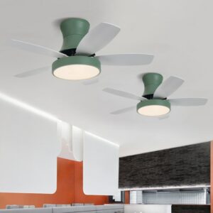 Modern Ceiling Fan Lamp With Led Light For Dining Living Room Kitchen Wood Nordic Suction Fans 1