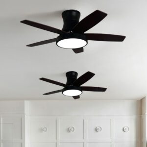 Modern Ceiling Fan Lamp With Led Light For Dining Living Room Kitchen Wood Nordic Suction Fans 2