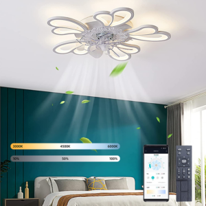 Modern Ceiling Fan With Silent Ceiling Led Light Bedroom Dining Room Living Room Light Torch Ceiling