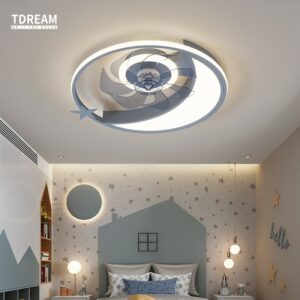 Modern Decorative Led Ceiling Lamps Chandelier Fan Bedroom Ceiling Fan With Led Light And Control Ceiling