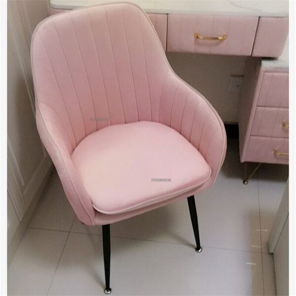 Modern Flannel Office Chairs For Office Furniture Comfortable Back Lift Swivel Computer Chair Leisure Creative Pink 4