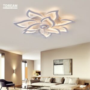 Modern Led Ceiling Fan With Light Wind Adjustable Speed For Living Bedroom Decor Room Lustre Chandeliers