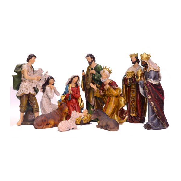 Nativity Set Large 12 Zayton Statue Baby Jesus Manger Christmas Crib Ornament Church Holiday Gift Home 1