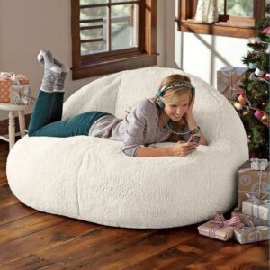 New Big Bean Bag Sofa Bed Pouf No Filling Stuffed Giant Beanbag Ottoman Relax Lounge Chair