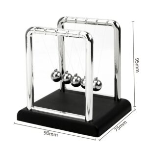 Newton S Cradle Metal Pendulum Ball Steel Balance Ball Physics Science Pendulum Desk Table Decor Newton 3