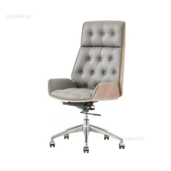Nordic Backrest Office Chairs Modern Office Furniture Study Computer Chair Home Swivel Lift Armchair Upholstered Gaming 2