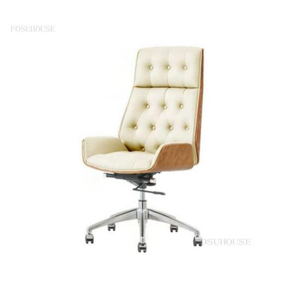Nordic Backrest Office Chairs Modern Office Furniture Study Computer Chair Home Swivel Lift Armchair Upholstered Gaming 3