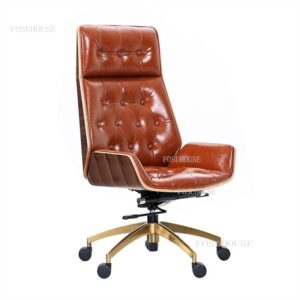 Nordic Backrest Office Chairs Modern Office Furniture Study Computer Chair Home Swivel Lift Armchair Upholstered Gaming 4