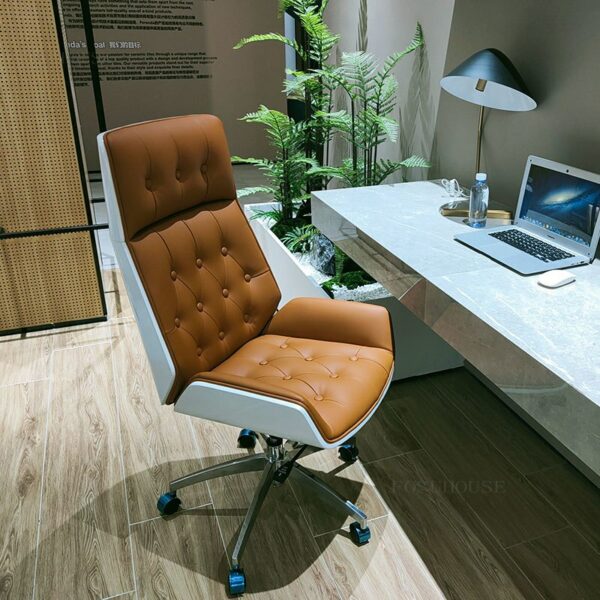 Nordic Backrest Office Chairs Modern Office Furniture Study Computer Chair Home Swivel Lift Armchair Upholstered Gaming