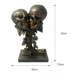 Personalized Skull Ornament Resin Retro Crafts Creative Halloween Gifts For Home Living Room Office Decoration Home 3