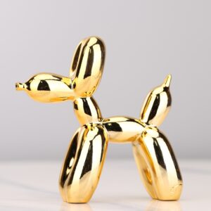 Plating Balloon Dog Statue Resin Sculpture Home Decor Modern Nordic Home Decoration Accessories For Living Room