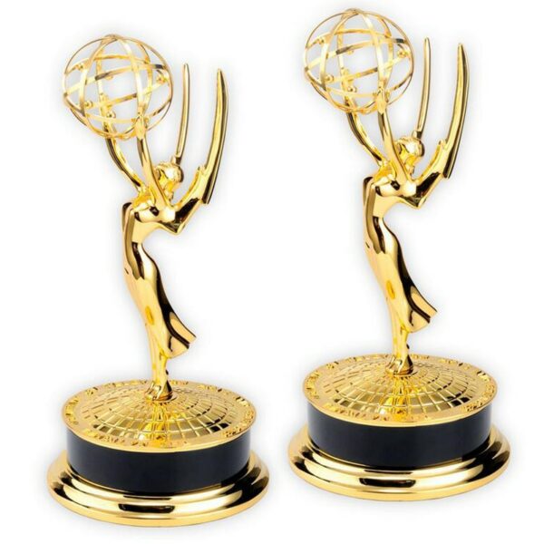 Real 1 1 30cm Metal Emmy Trophy Factory Directly Sales Emmy Trophy Award Of Merit Christmas 3