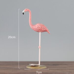 Resin Nordic Style Flamingo Figurine Statue Fairy Garden Livingroom Office Wedding Party Ornament Home Decoration Accessories 2