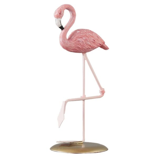 Resin Nordic Style Flamingo Figurine Statue Fairy Garden Livingroom Office Wedding Party Ornament Home Decoration Accessories 5