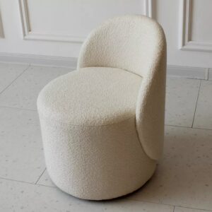 Rotatable Stool Dressing Stool Chair Ins Bedroom Velvet Luxury Minimalist Backrest Dressing Table Stool Household Stool 1