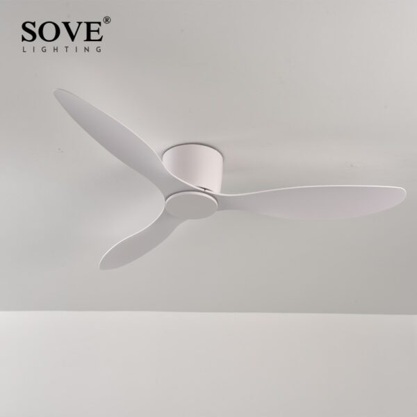 Sove Low Floor Modern Ceiling Fans Without Light Dc 30w Ceiling Fan With Remote Control Home 1