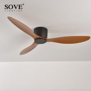 Sove Low Floor Modern Ceiling Fans Without Light Dc 30w Ceiling Fan With Remote Control Home