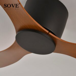 Sove Low Floor Modern Ceiling Fans Without Light Dc 30w Ceiling Fan With Remote Control Home 4