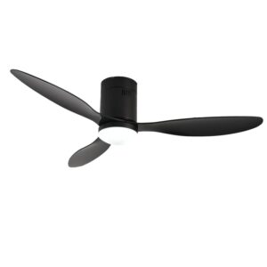 Sove Low Floor Modern Led Ceiling Fan With Lights Simple Without Light Dc Remote Control Home 5