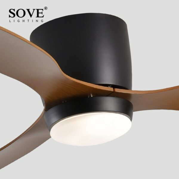 Sove Modern White Ceiling Fan With Led Light Ceiling Light Fan Ceiling Fans With Lights Led 4