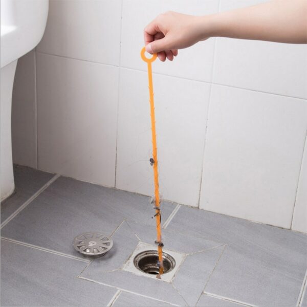 Sewer Cleaning Brush Home Bendable Sink Tub Toilet Dredge Pipe Snake Brush Tools Creative Bathroom Kitchen 2