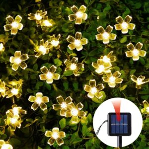 Solar Garden Light Led Flower Lighting Fairy String Lights Outdoor Christmas Chain Lamp Blossom Festoon Party