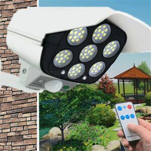 Solar Street Light Monitoring Lamp Fake Camera Body Induction Wall Lamp Outdoor Ip66 Waterproof Luses De