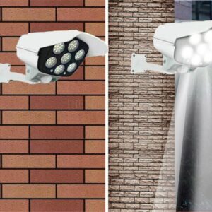 Solar Street Light Monitoring Lamp Fake Camera Body Induction Wall Lamp Outdoor Ip66 Waterproof Luses De 5