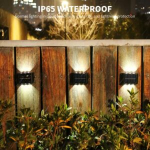 Solar Wall Lights Fence Up Down Led Sunlight Lamps Outdoor Waterproof Solar Stairs Wall Lamp For 2