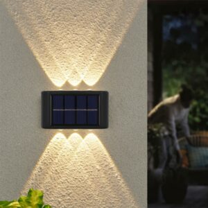 Solar Wall Lights Fence Up Down Led Sunlight Lamps Outdoor Waterproof Solar Stairs Wall Lamp For