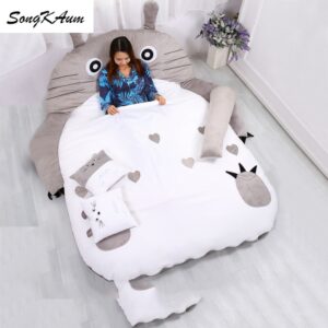 Songkaum Multi Function Cute Cartoon Lazy Mattresses Single Double Thicken Removable Washable Tatami Foldable Mattress 1