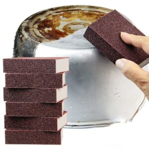 Sponge Magic Eraser Descaling Emery Cleaning Brush Silicon Carbide Descaling Cleaning Brush Stove Top Pot Kitchen
