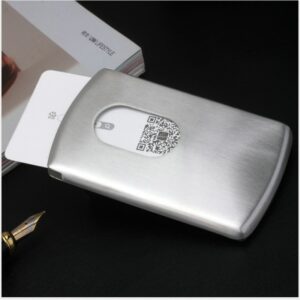 Stainless Stee Moving Portable Business Card Box Holder Attractive Name Card Case Accessory Business Card Box 4