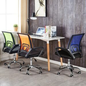 Swivel Chair Student Seat Computer Chair Mesh Modern Minimalist Office Chair Bow Shaped Office Chair Staff 1