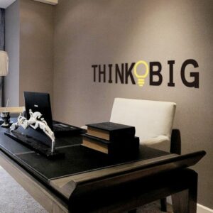 Think Big Decals Decor Diy Wall Sticker Decal Mural Home School Study Office Decoration