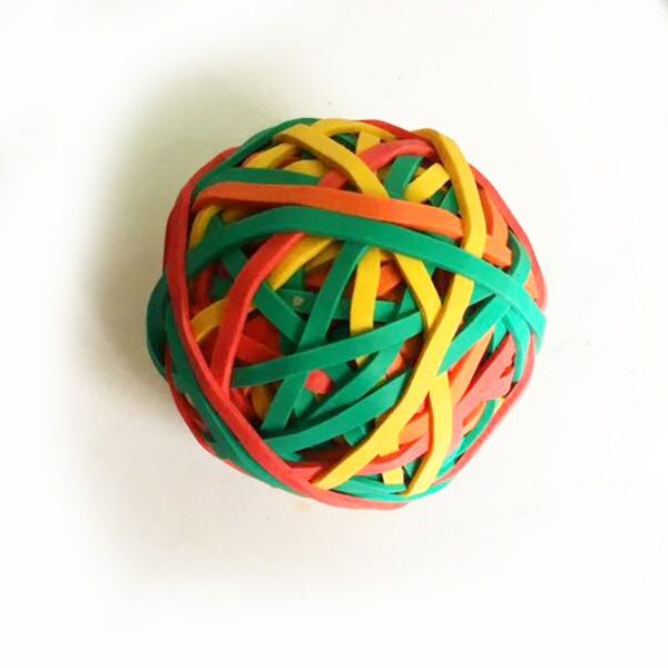Tor Colorful Strong Elastic Rubber Band Loop 100g School Stationery Office Rubber Band Ball Super Stretch 2