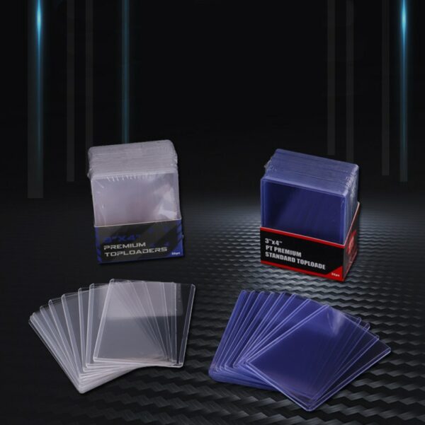 Transparent Pvc Toploaders Protective Sleeves For Collectible Trading Basketball Sports Cards 35pt Game Card Holder Case 2
