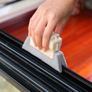 Window Groove Cleaning Kitchen Decontamination Brush Windows Slot Cleaner Brush Clean Window Slot House Corner Gap