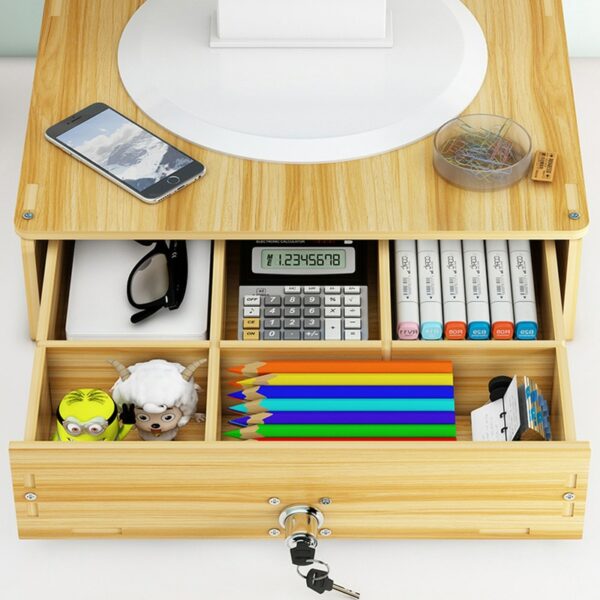 Wooden Cumputer Desk Elevated Base Home Office Furniture Table With Storage Box Cumputer Table Escritorios De 3