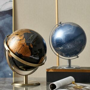 World Globe Figurines For Interior Globe Geography Kids Education Office Decor Accessories Home Decor Birthday Gifts