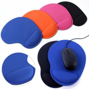 Wrist Support Mouse Pad Mice Mat Home Office Solid Color Anti Slip Gaming With Wrist Support