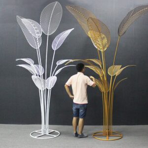 Wrought Iron Banana Tree Leaf Wedding Prop Guide Outdoor T Stage Venue Scene Decoration Home Furnishing 3